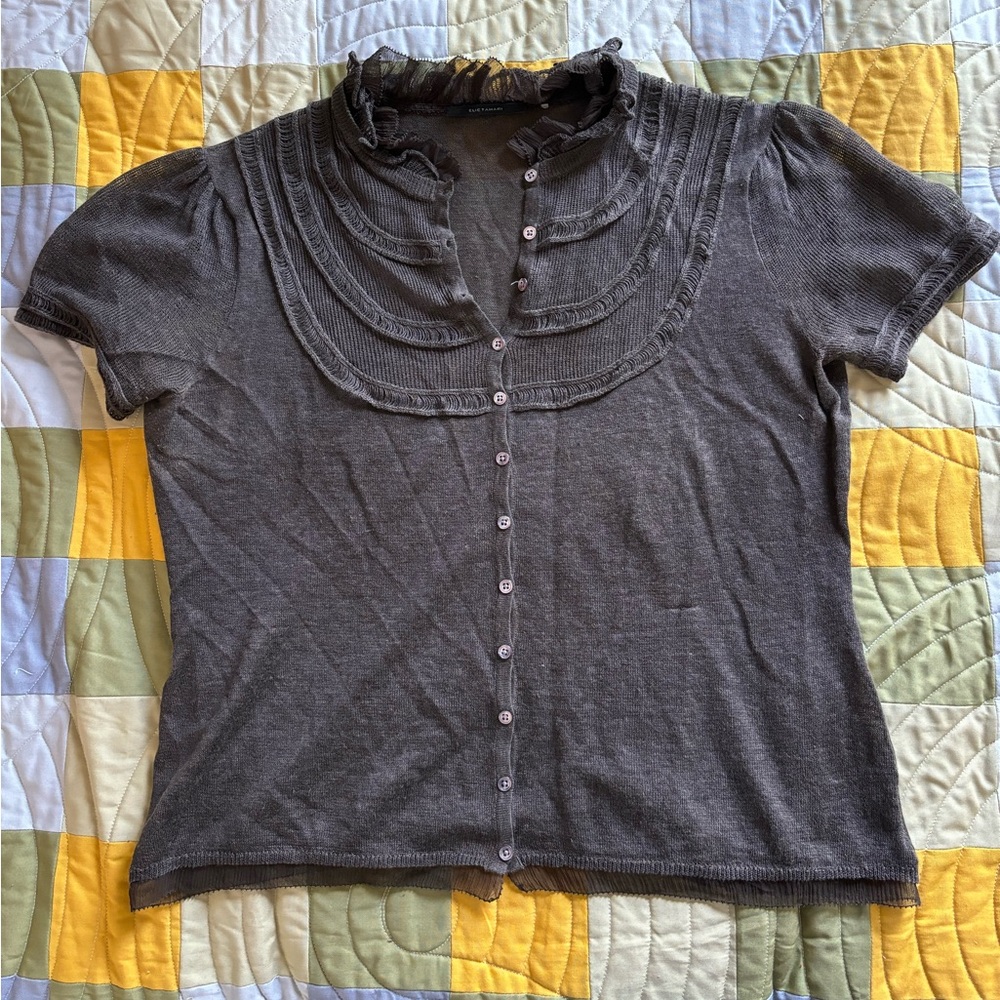 Elie Tahari Button Down Top